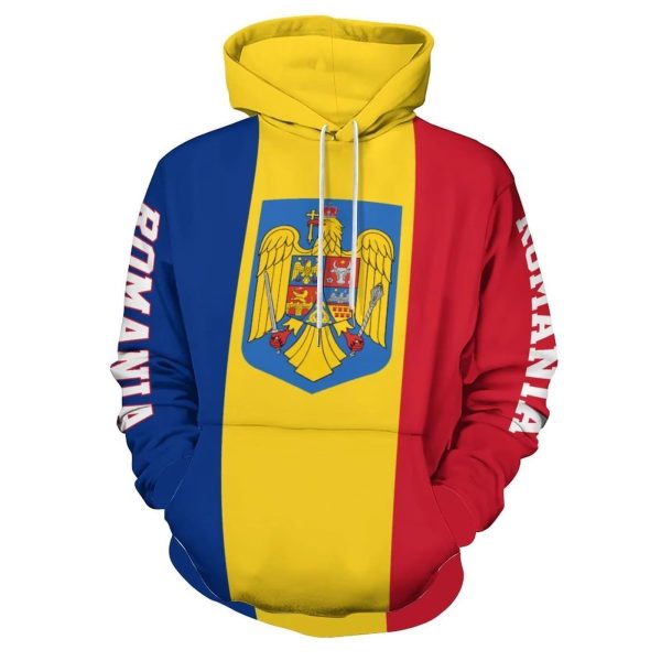 Romania Flag Hoodie