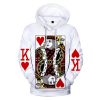 Playing Card Poker King of Hearts Hoodie